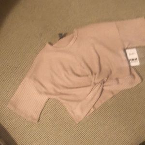 NWT cropped ribbed sweater Small